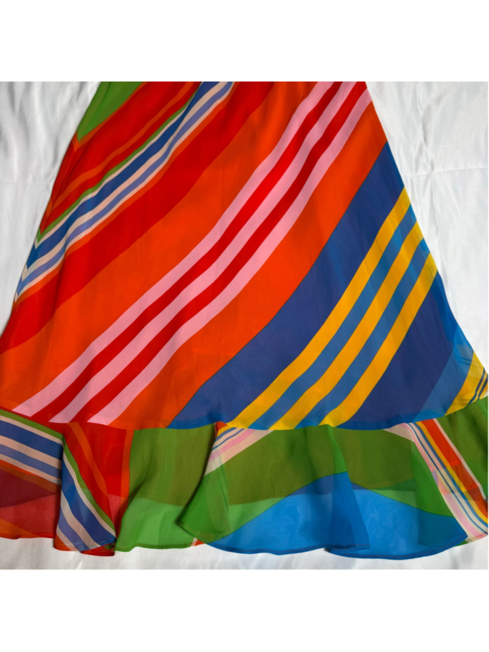Women's Lauren Ralph Lauren Asymmetrical Skirt Size M Multi-color - Picture 6 of 7